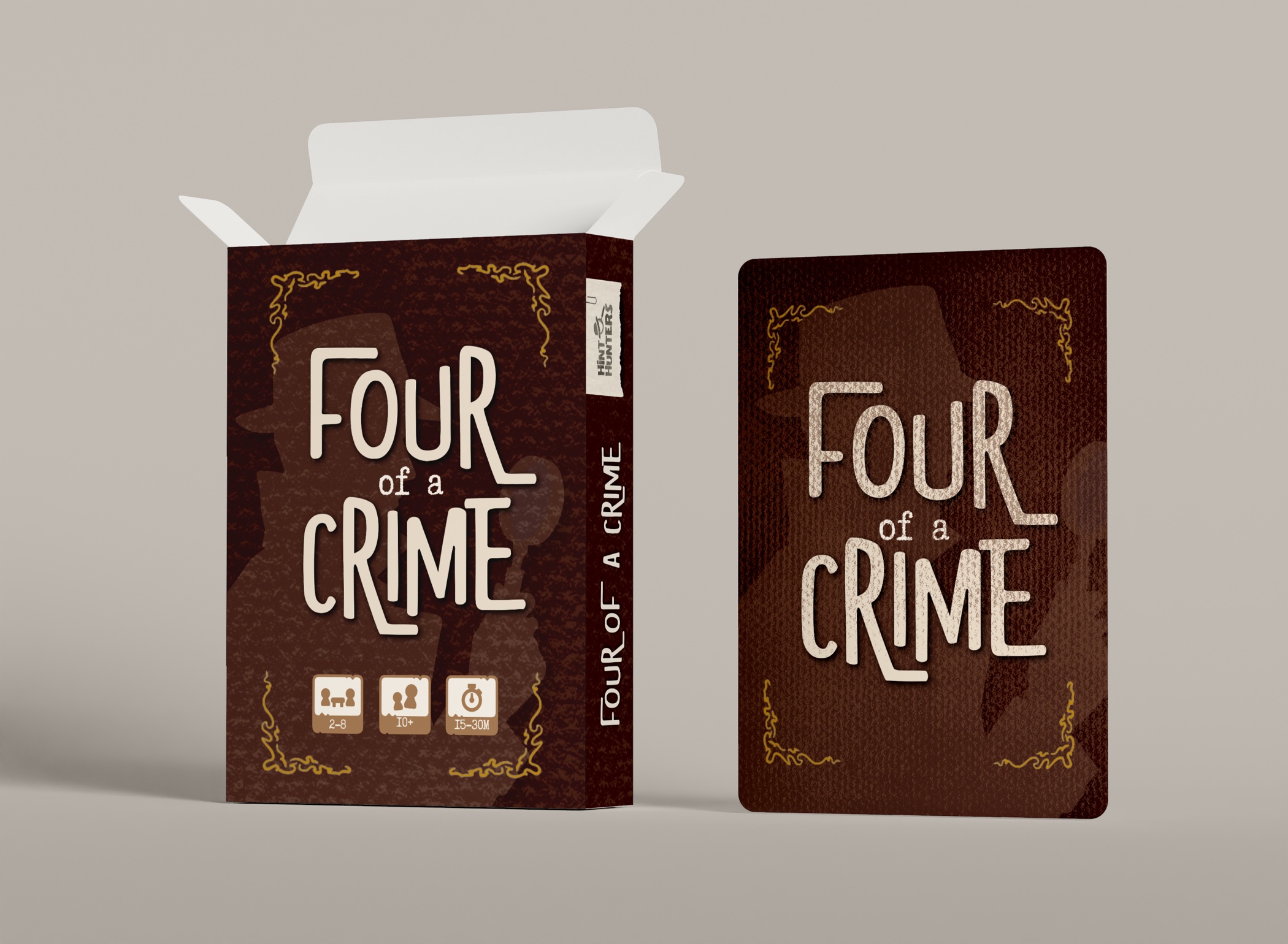 Four of a Crime printable product artwork