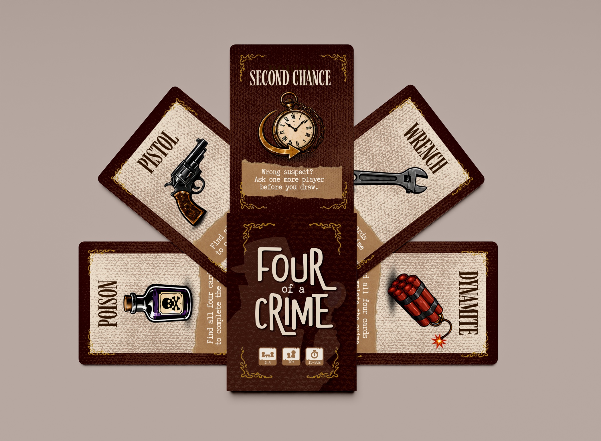 Four of a Crime alternate product artwork